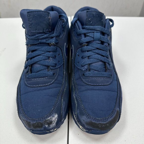 Nike Air Max 90 Navy Blue Shoes Sneakers Size US 8 Casual Outdoor Comfort Y2K - Picture 5 of 11